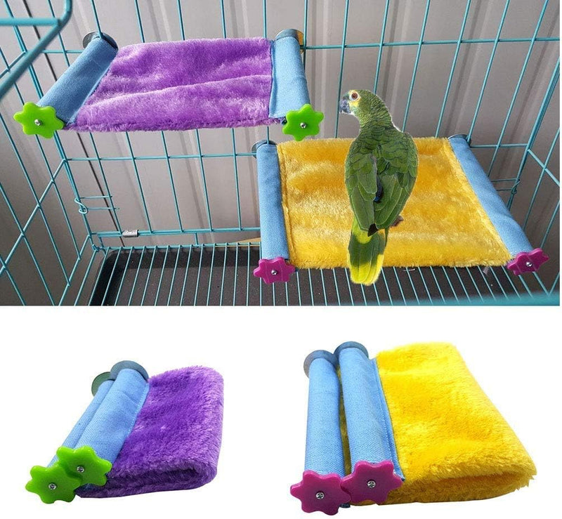 Litewoo Bird Nest Bed Hammock Hanging Parrot House Perch Stand for Cage