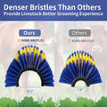 Livestock Scratching Brush, 4PCS Upgraded Cattle Scratcher with 24 Screws, Horse Brush for Grooming, Relieve Itching on 
