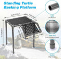 SKARUS Standing Turtle Basking Platform Ramp for 15-75 Gallon Aquariums