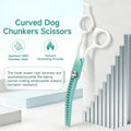 Curved Chunkers Scissors for Dog Grooming-7" Dog Grooming Scissors
