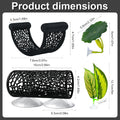 4Pack Betta Hammock Set、 Fish Tank Decor、 Fish Hammock & Hide Tunnel Betta Leaf Pad for Aquarium Decoration, Resting, Hi