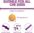 Calming Collar for Cats, 4 Packs Adjustable Calming Cat Collar with Pheromone Scent, with Yellow Gold Pendants, 120 Days Calm Relief for Anxious Cats, 15 Inch, Purple