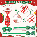 Talltalk 240 Pcs Christmas Dog Bow Ties, Adjustable Xmas Neckties