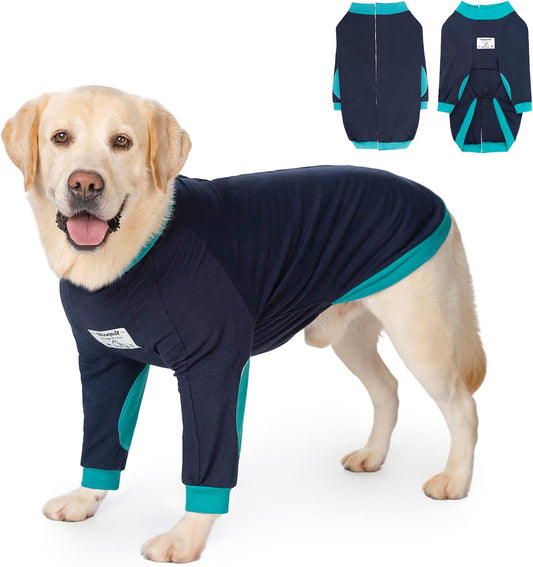 Dog Shirts Elbow Protector Front Legs, Dog Recovery Suit Stop Licking Sleeve for Wound Cover Post-Surgery for Labrador o