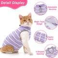 Coppthinktu Cat Recovery Suit Female Cats Onesie After Surgery Anti Licking