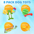 LOYEE 8 Pack Puppy Toys for Small Dogs, Luxury Dog Chew Toys with Squeaky Plush Toys, Rope Toys and Ball, Teething Toys for Puppy Supplies