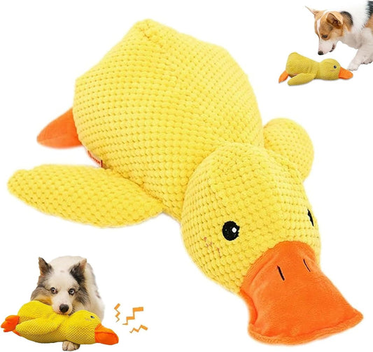 Mellow Dog Calming Duck, 2025 New Yellow Duck Dog Toy, The Mellow Ducks Calming Pillow, Dogs Ducks Toy with Quacking Sou