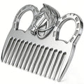 2PCS Horse Comb, Horse Mane and Tail Comb，Portable Aluminum Alloy Horse Comb