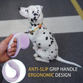 JSXD 360° Tangle-Free Retractable Dog Leash with One-Handed Brake, Pause, Lock, 10 ft Strong Nylon Tape Pet Walking Leash,Suitable for Cats, Small and Medium Dogs up to 66 lbs (Purple, 10 ft)