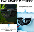 Betta Fish Hammock, White Floating Resting Leaf with Suction Cup - Aquarium Perch Ledge for Bettas, Shrimp, and Nano Fis