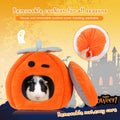YUEPET Guinea Pig Bed, Warm Fleece Pumpkin Hideout