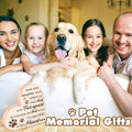 Maitys Pet Memorial Gift for Loss of Dog Sympathy Bereavement Remembrance Dog Cat Pass Away Condolence Gift Heart Shape Wood Sign When Tomorrow Start Without Me Wooden Plaque for Table Desk (Khaki)