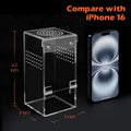 AZV Jumping Spider Enclosure Kit,Pre-Assembled 3 x 3 x 6 in Acrylic Habitat
