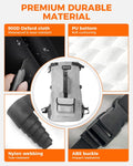 Waterproof Dog Backpack Carrier for Small Dogs Under 22 lb, Grey