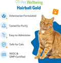 Pet Wellbeing Hairball Gold for Cats - Hairball & Digestive Support, 2 oz