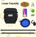 Dog Treat Pouch Open Top for Quick & Spill-Proof Access, Removable Pouch|Poop Bag Dispenser|3 Ways to Wear, Dog Treat Ba