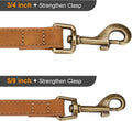 Didog PU Leather Dog Leash for Small Dogs, 5/8in x 5ft