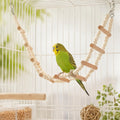 Bird Ladder Bridge, 4.52 X 24.4 Inch Natural Wooden Hamster Ladder Bridge Birds Hamster Climbing & Swing Toy, Bird Cage 