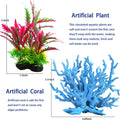 Kooterfun Mermaid's Castle Fish Tank Decorations-28pack Include Castle Hideout, Faux Coral,Starfish and Artificial Plast