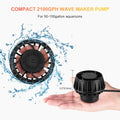2100GPH Aquarium Wave Maker with Controller Mini DC 24V 12W Powerhead with Magnetic Mounting, Wavemaker with LED Display