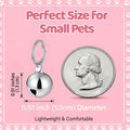 QFGasre 8 Pack Pet Bells for Dog Cat Bells Collar Charm for Puppy Pet Pendant Accessories Anti-Lost Training Bell for Collars Dogs Training Bell Collar for Dogs and Cats DIY Crafts Decorations Silver