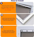 2Pcs PAC11-11040 Replacement Bracket & Plate for PetSafe Dog Door Replacement Flaps - Aluminium Alloy Dog Door Flap Bracket with 304 Stainless Steel Flat Washers and Screws (Extra Large)