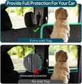 Veckle SUV Cargo Liner for Dogs with Side Flaps, Large (54" x 93") Water Resistant Trunk Cover, Non-Slip Pet Area Protector with Bumper Flap, Universal Fit for SUVs Sedans Vans, Black