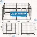 NEWBULIG Dog Playpen Indoor 8 Panels 24 Inch, Metal Outdoor Dog Fence Pen
