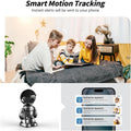 GBIUT Indoor Camera 2K HD 5G/2.4Ghz WiFi Pet Robot Camera Motion Detection and Alarm,Two-Way Talk,Color Night Vision, Nanny Cam Compatible with Alexa（Black）