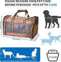 GOOPAWS Soft-Sided Kennel Pet Carrier for Small Dogs, Cats, Puppy, Airline Approved Cat Carriers Dog Carrier Collapsible, Travel Handbag & Car Seat