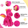 Letsmeet Dog Toys for Large Plush Dog Chew Toy with Squeaker and Crinkle Paper, Interactive Puppy Toys to Reduce Boredom