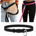 Shed Defender Hands Free Dog Leash Belt - Seen on Shark Tank - Attaches to All Leashes, Hands-Free Waist Leash for Walking, Running, Hiking, Adjustable one Size fits All, Designed in USA (Black)