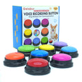Gelabur Set of 8 Dog Buttons for Communication, Voice Recordable Buttons for Classroom, Dog Training Talking Buttons Starter Set, Pet Easy Speaking Buttons Tools