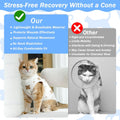 Coppthinktu Cat Recovery Suit Female, Breathable Cat Onesie After Surgery Female for Abdominal Wounds or Skin Diseases, Surgery Recovery Suit Kitten Surgical Onesie After Spay Wear Anti Licking