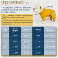 Mabawa Dog Raincoat, Waterproof Dog Rain Jacket with Hood, Rain Coat with Leash Hole, Reflective Strap for Small Medium Dogs, Outdoor Adventures/Walking Lightweight Puppy (Blue,M)