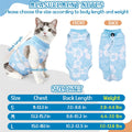 SlowTon Cat Recovery Suit, Cat Onesie for Cats After Surgery, FLBL S