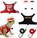 2 Packs Bearded Dragon Harness and Leash Set and Hats Adjustable Lizard Reptiles Harness with Short Leash for Walking Ou