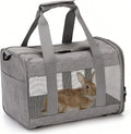 PINVNBY Small Pet Carrier, Guinea Pig Carrier, Bunny Carrier for Travel Camping Outdoor, Breathable Pet Portable Hand Ba