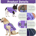 PETDSH Dog Life Jacket Medium, High Flotation Dog Life Vest for Swimming Boating, Reflective Puppy Lifejacket with Super