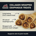 Redbarn Medium Rolled Collagen-Wrapped Esophagus Dog Treats 25-Pack- Natural Long Lasting Dog Chews Alternative to Traditional Rawhide for All Dog Sizes Grain-Free