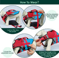 Kuoser Dog Life Jacket with Rescue Handle, High Flotation Dogs Swim Vest with Reflective Strips,Adjustable Dog Life Vest