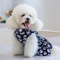 CuteBone Turtleneck Dog Velvet Dress Halloween Puppy Skirt Costume Pet Clothes Cat Apparel with Bow Hair Rope for Small 