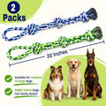Dog Rope Toys for Aggressive Chewers, 2 Pack Tough Dog Chew Toys