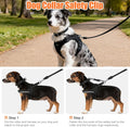 Dog Collar Safety Clip, Reflective Double-Ended Backup Connector for Harness to Collar, Adjustable Safety Clip for Prong