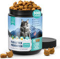 Flea Treatment for Cats-300 Treats Natural Flea and Tick Prevention for Cats Chewable, Itchy Skin &Biting Relief Immune 