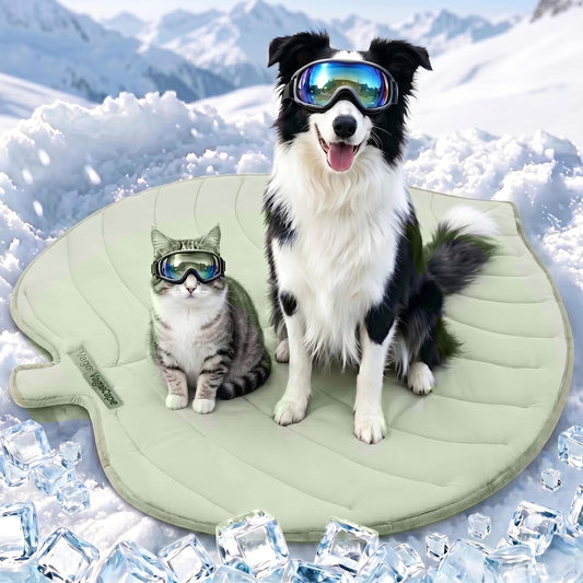 Vagascape Dog Cooling Mat, Washable Pet Cooling Mat, 35" x 33" Thick & Durable Large Cooling Mat for Dogs, Portable Foldable Premium Cooling Pad for Indoor, Outdoor, Travel, Camping, Patio and Beach