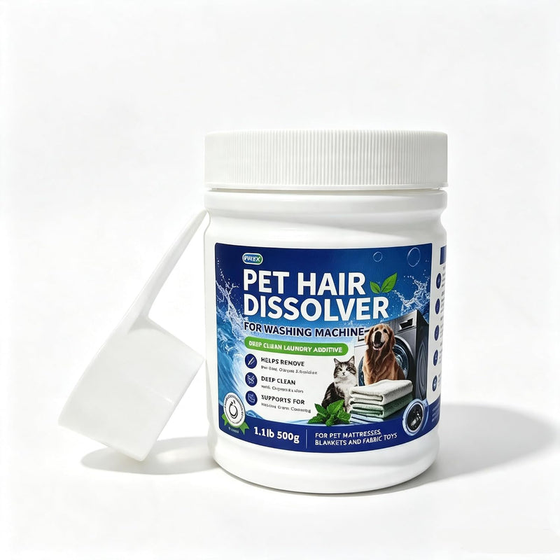 Laundry Pet Hair Remover for Dog and Cat Hair, Pet Hair Remover for Laundry, Washing Machine Cleaner Powder