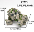 relaqcc Reptile Cave Hideout Tank Accessories Decorations, Aquarium Hideaway Cave Fish Tank Decorations for Amphibians, 