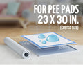 Dog Pee Pad Holder Tray Fits for 30” x 23” Pee Pads - 1 Pack - Sky Grey