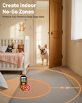 LYZPET 3-in-1 Wireless Dog Fence System: Ultra-Precise ±1Ft, Electric Shock Fence Featuring Indoor Barrier & Remote Training, IPX7 Waterproof Collar, 3 Correction Modes, 15+ lbs Dogs